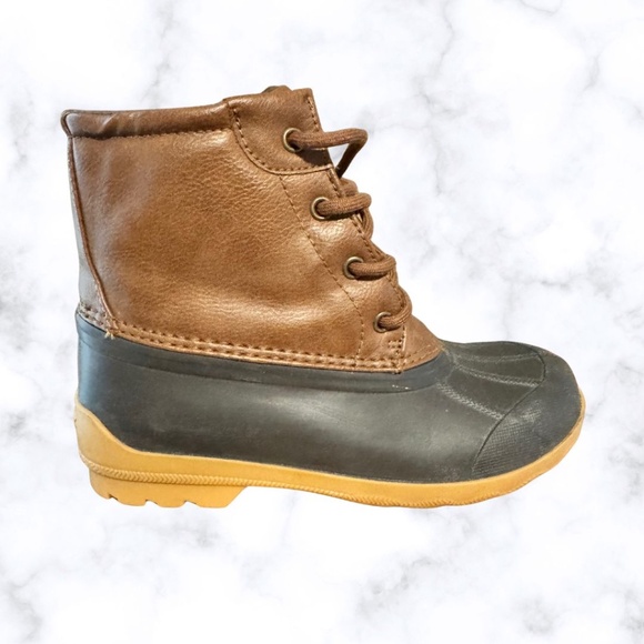 Sperry Port Duck Boot - Kids/Boy- Size 1M- Brown/Navy - Picture 3 of 6